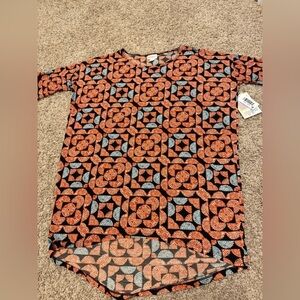Lularoe NWT Irma boxy oversized high low tunic top Sx XXS